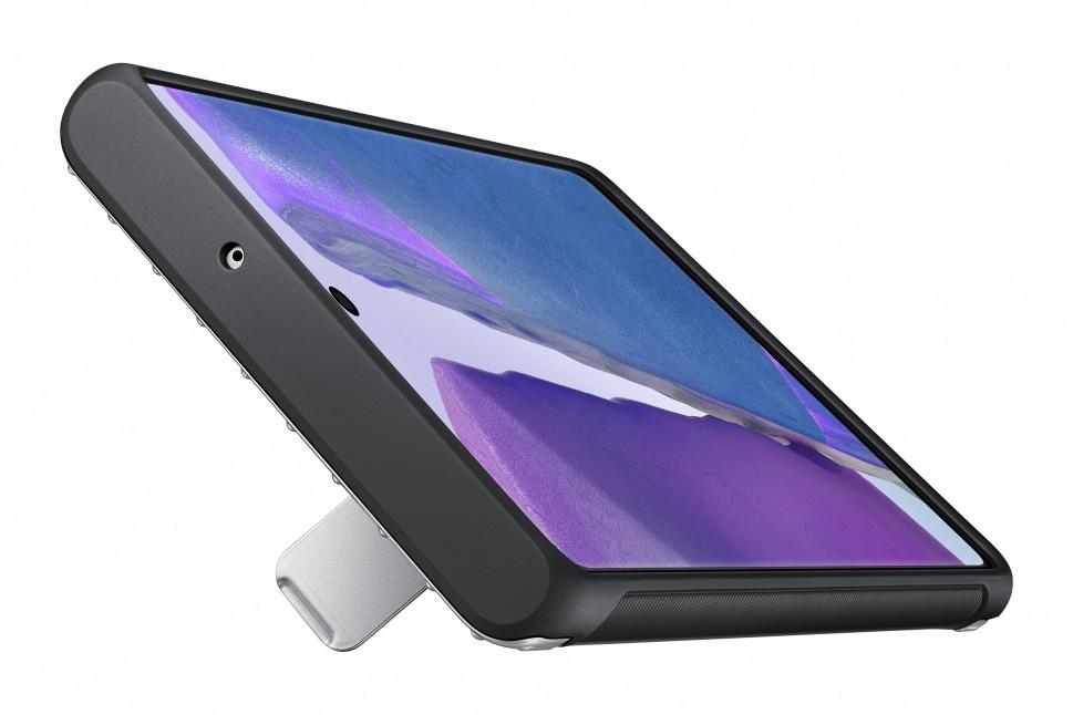 Apsauginis stacionarus dėklas, skirtas „Samsung Galaxy Note 20/Note 20 5G“ (sidabrinis)