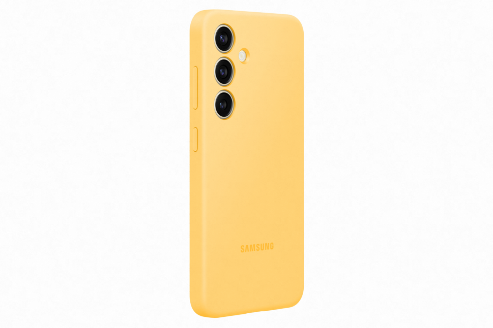 Dėklas „Samsung Galaxy S24“ silikoninis dangtelis „Geltona“.