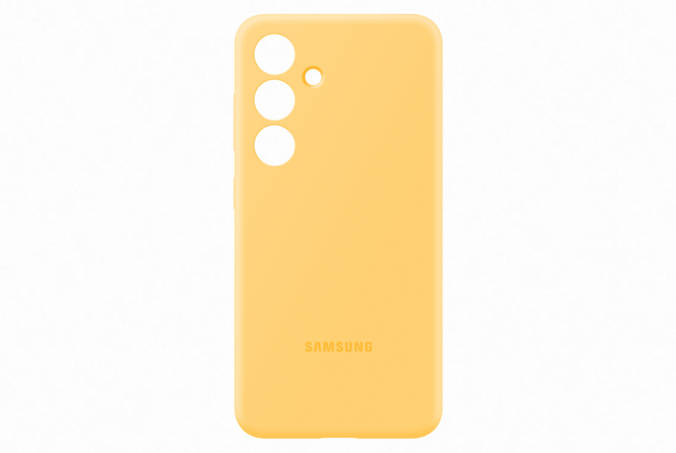 Dėklas „Samsung Galaxy S24“ silikoninis dangtelis „Geltona“.