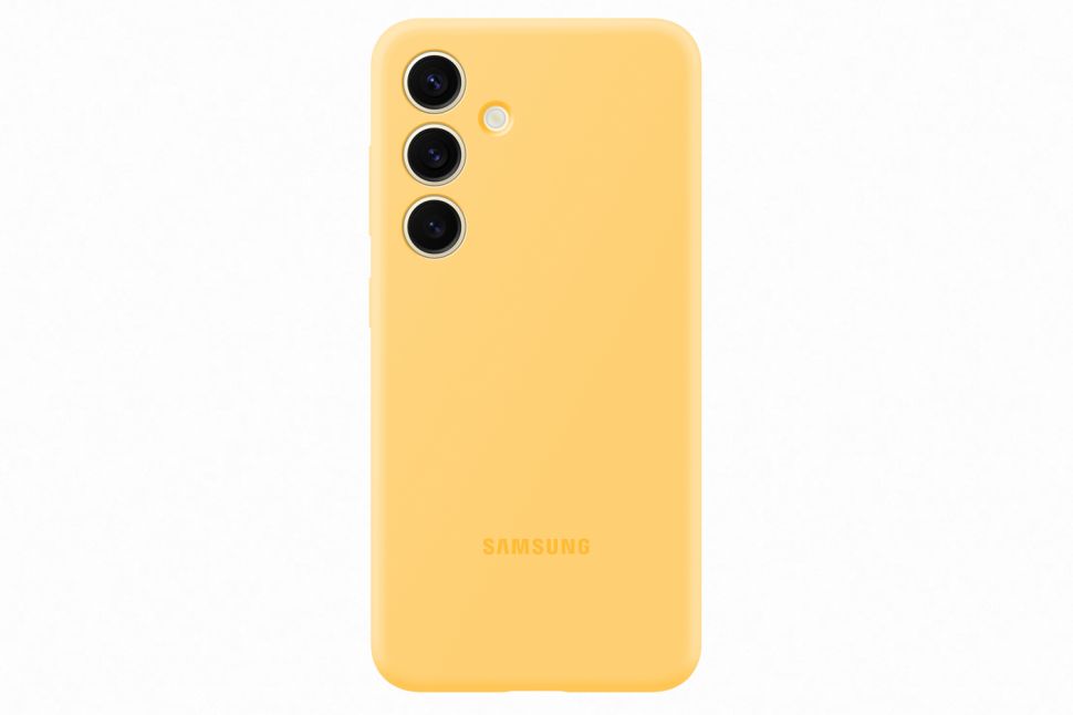 Dėklas „Samsung Galaxy S24“ silikoninis dangtelis „Geltona“.