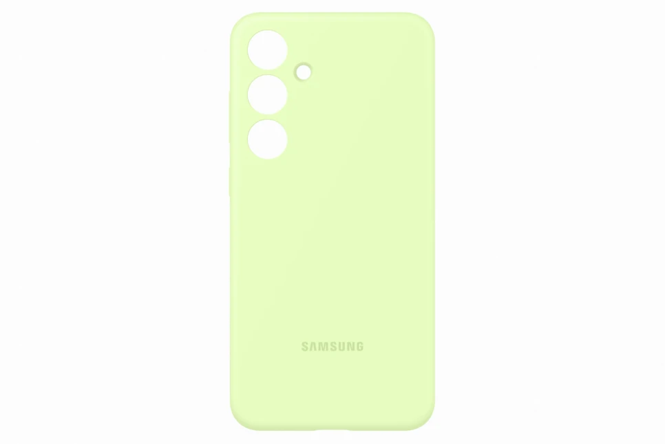 Dėklas „Samsung Galaxy S24+“ silikoninis dangtelis šviesiai žalias