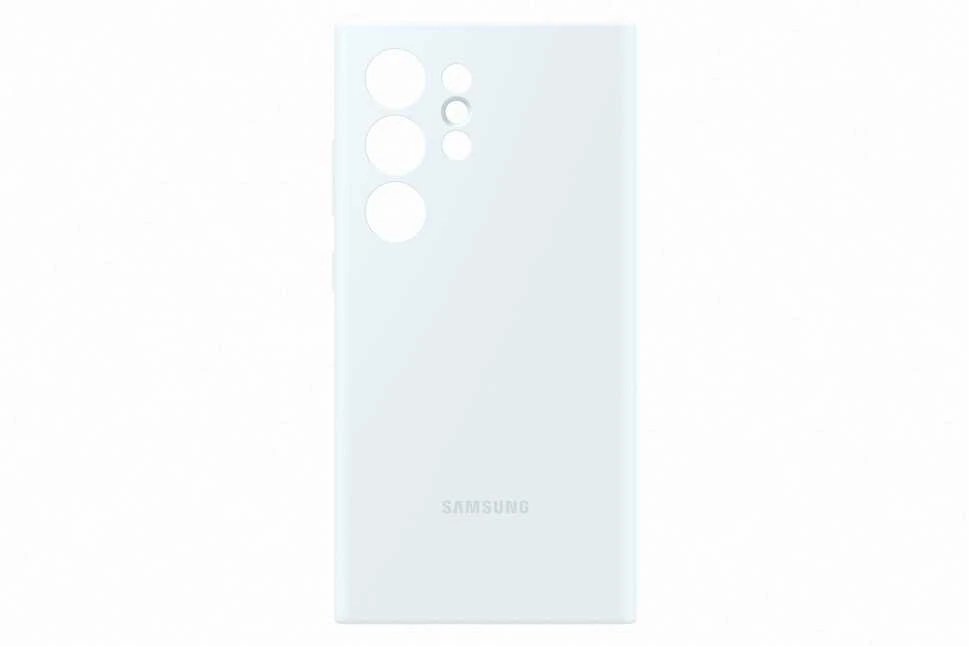 Dėklas Samsung Galaxy S24 Ultra silikoninis dangtelis Baltas