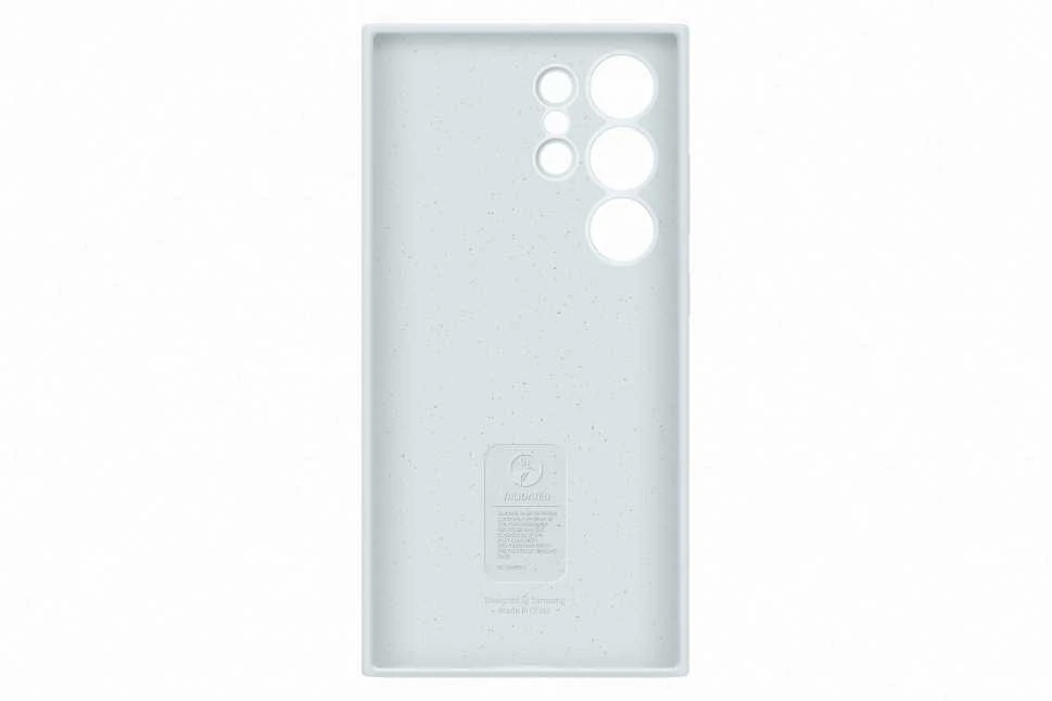 Dėklas Samsung Galaxy S24 Ultra silikoninis dangtelis Baltas