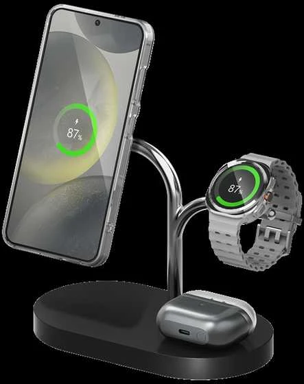 PWU024WIABW Samsung Wireless Charger (3-in-1), Juodas