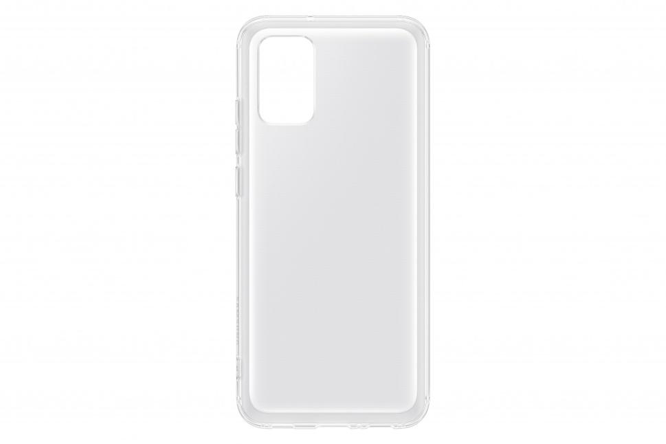 Dėklas QA026TTE minkštas skaidrus dangtelis, skirtas Samsung Galaxy A02S skaidrus (skaidrus)