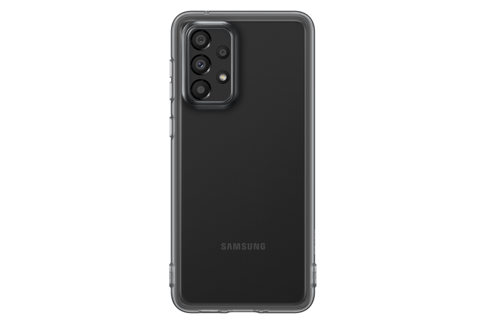 Dėklas QA336TBE Soft Clear Cover for Samsung Galaxy A33 (5G) Juodas (Juodas)