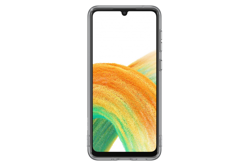 Dėklas QA336TBE Soft Clear Cover for Samsung Galaxy A33 (5G) Juodas (Juodas)