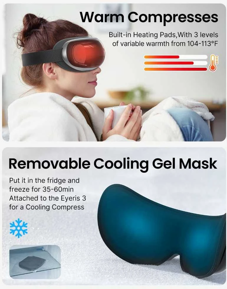 RENPHO Eyeris 3 Eye Massager Juodas