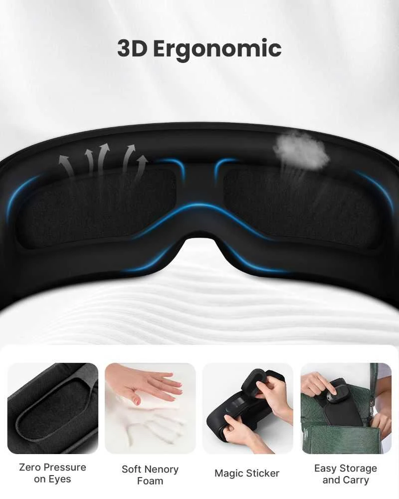 RENPHO Eyesnooze miego kaukė su aromaterapiniu kremu