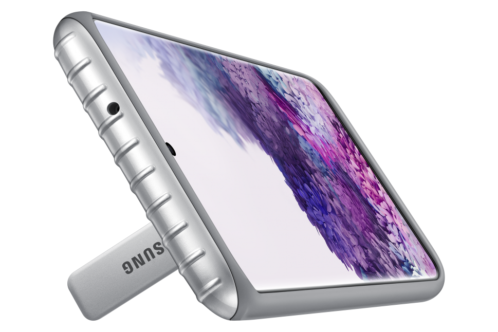 Dėklas Samsung Galaxy S20+ Apsauginė Nugarėlė Sidabrinė
