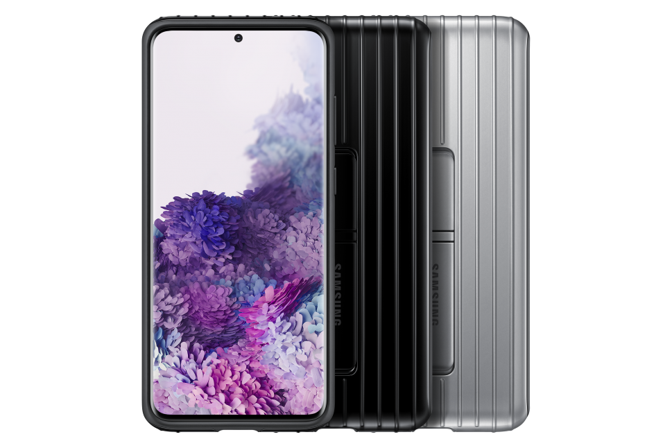 Dėklas Samsung Galaxy S20+ Apsauginė Nugarėlė Sidabrinė