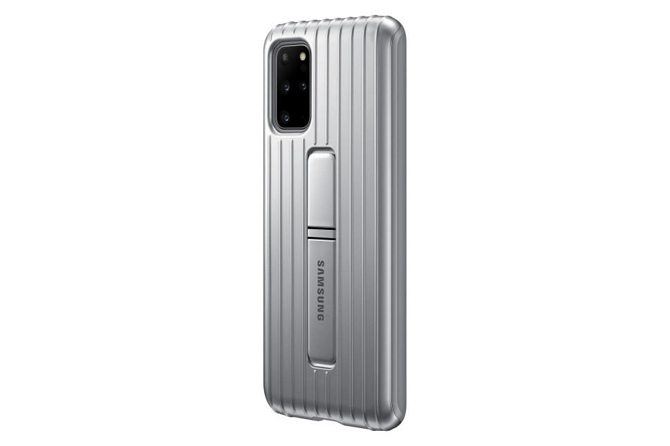 Dėklas Samsung Galaxy S20+ Apsauginė Nugarėlė Sidabrinė