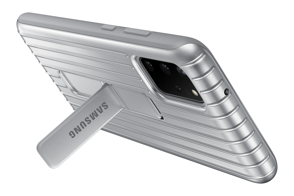 Dėklas Samsung Galaxy S20+ Apsauginė Nugarėlė Sidabrinė