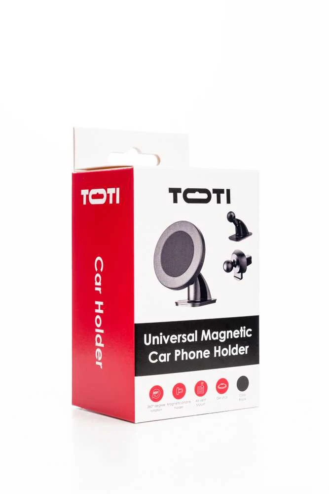 SEEK TOTI Magnetic Round Shape Car Holder with 3M Glue Mount
