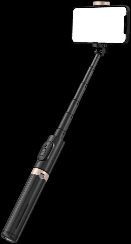 SEEK TOTI asmenukių lazda su paslėpto dizaino stabiliu trikoju Q12, Juodas