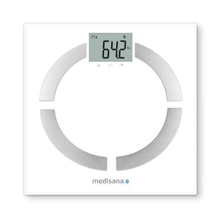 Medisana BS 444 kūno analizės svarstyklės, nerūdijančio plieno, Bluetooth | Medisana | BS 444 | Automatinis išjungimas | Kūno riebalų analizė | Kūno masės indekso (KMI) matavimas | Kūno vandens procentas | Kaulų masės analizė | Maksimalus svoris (keliamoji galia) 180 kg | Atminties funkcija | Keli vartotojai | Kūno skalė