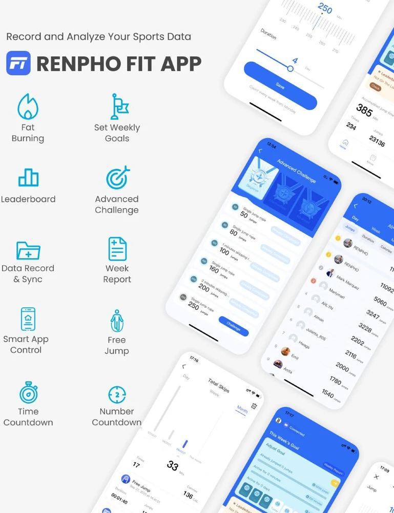 Išmanioji šokdynė RENPHO PEU-Q008-BK / 8732103