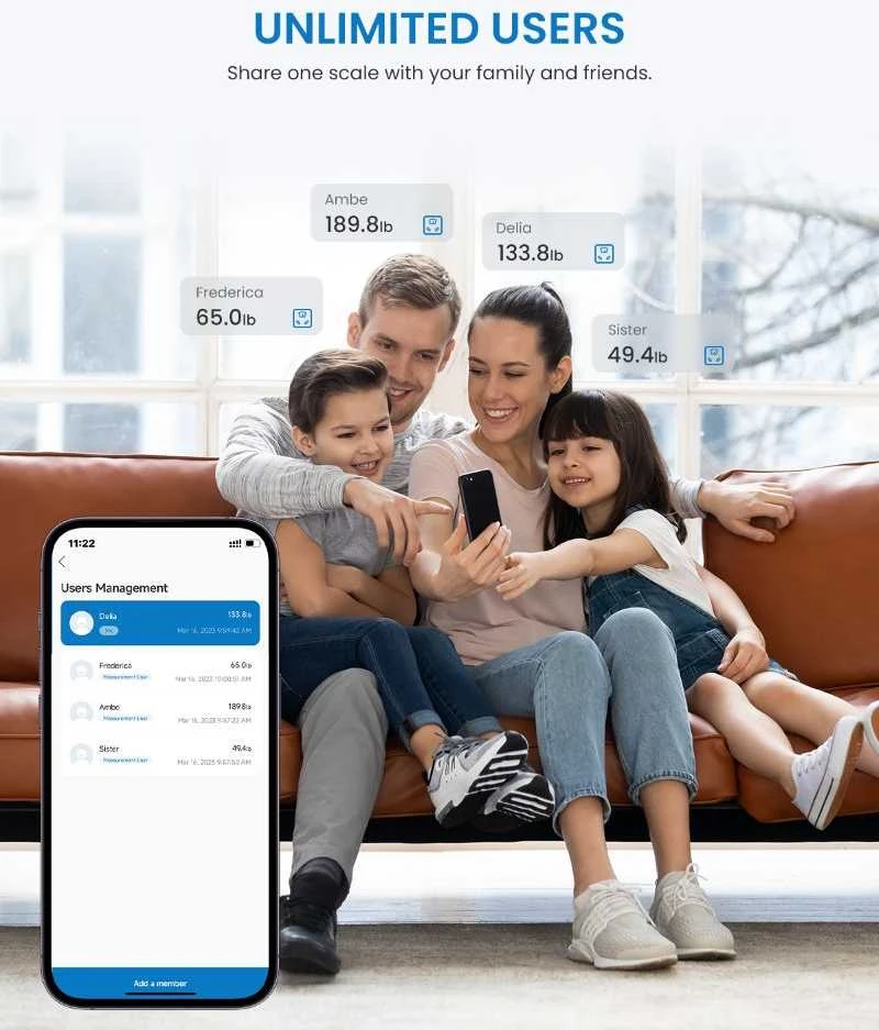 Svarstyklės RENPHO Elis Solar 2 Smart Scale Juodas