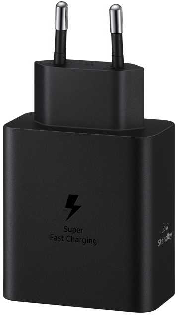 T5020XBEGEU Samsung 50W Power Adapteris DuoType-C, USB, Juodas (Juodas)