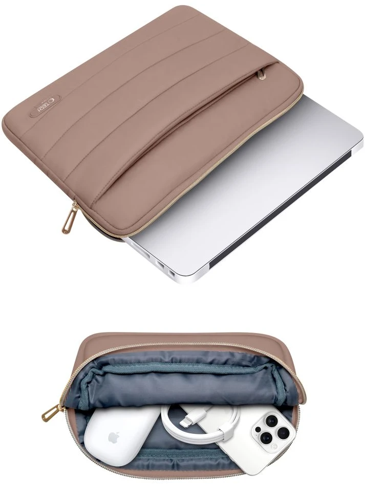 Tech-Protect Puffy 13-14\" Nešiojamas kompiuteris Bag - Walnut