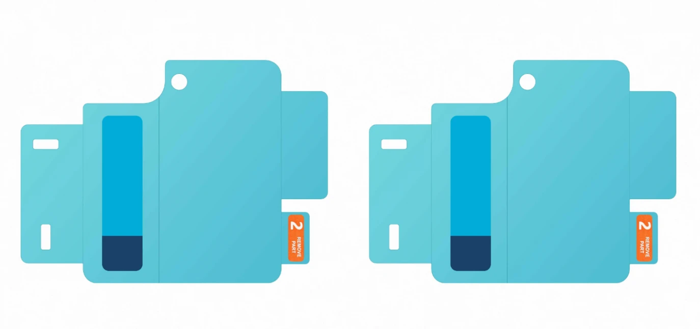 UF731CTE priekinė apsauginė plėvelė, skirta Samsung Galaxy Flip 5, skaidri (skaidri)