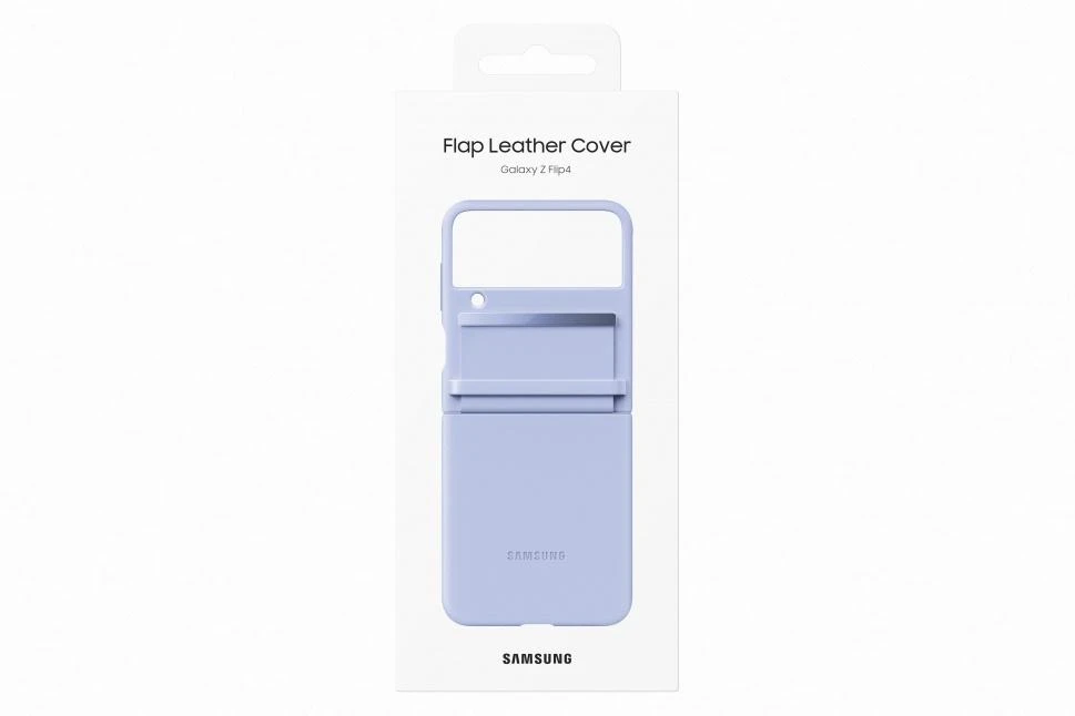 Dėklas VF721LLE Flap Leather Cover for Samsung Galaxy Flip 4, Serenity Violetinė (Serenity Violetinė)