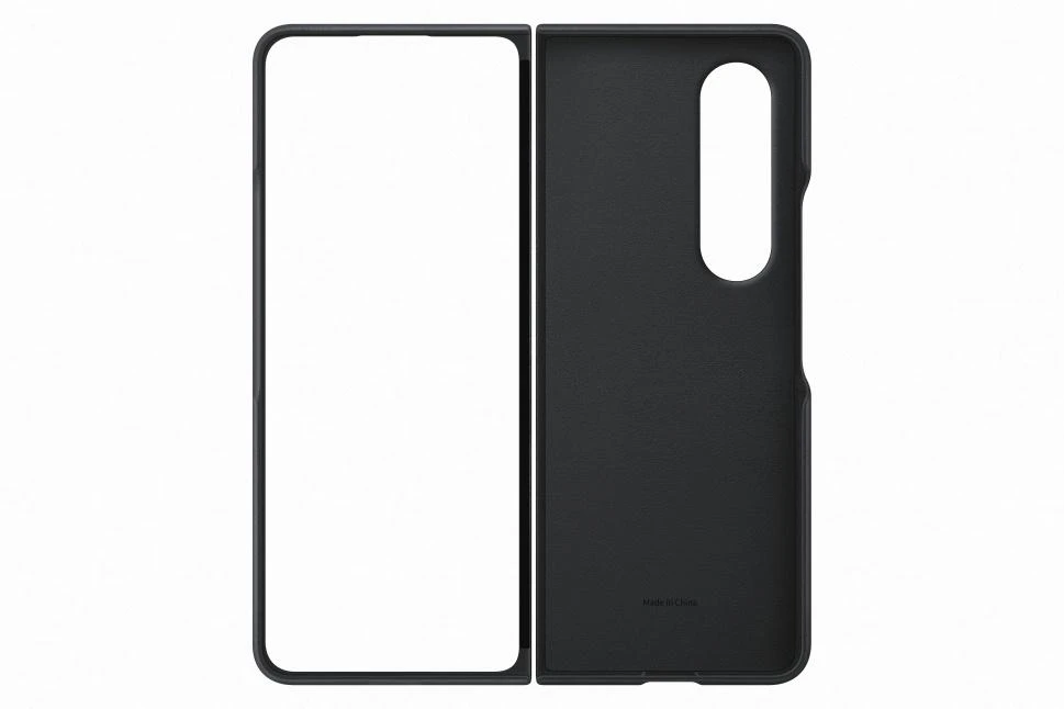 Dėklas VF936LBE Leather Cover for Samsung Galaxy Fold 4, Juodas (Juodas)
