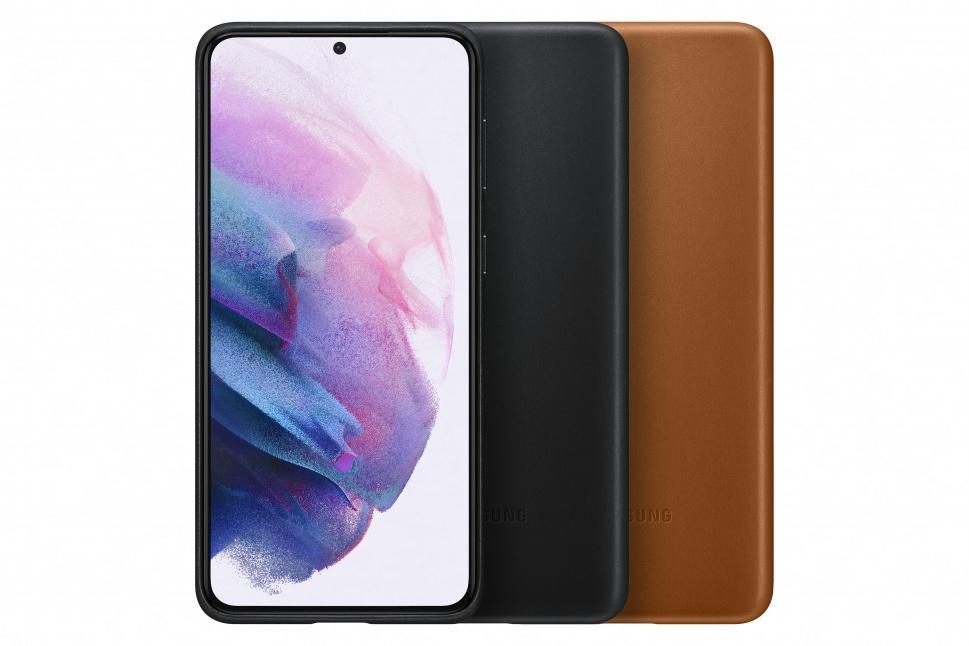 Dėklas VG996LAE odinis dangtelis, skirtas Samsung Galaxy S21 Plus rudas (rudas)