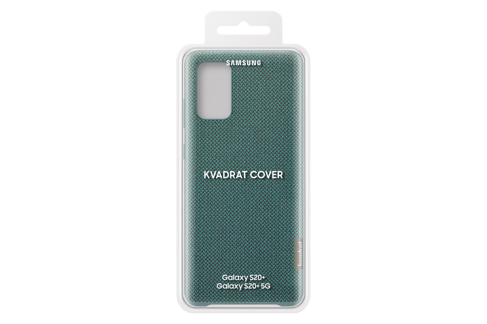 Dėklas Samsung Galaxy S20+ Kvadrat Nugarėlė Žalia
