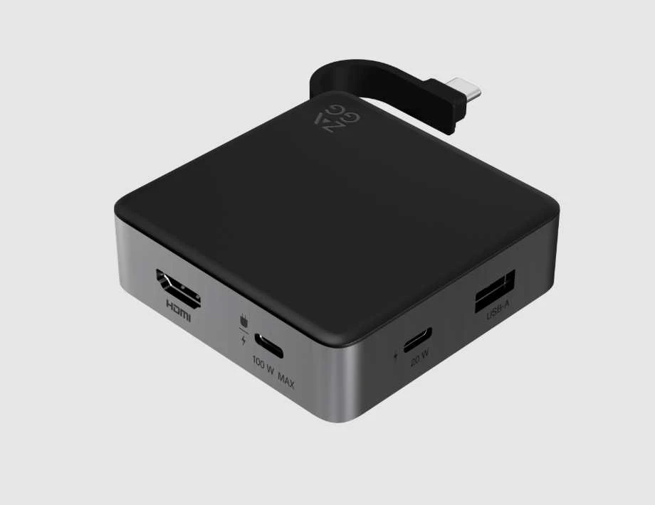 ZAGG 4 port adapteris su HDMI ir maitinimo jungtimis
