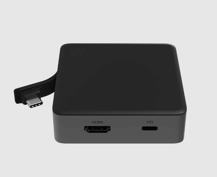 ZAGG 4-port USB-C šakotuvas su HDMI ir PD jungtimis