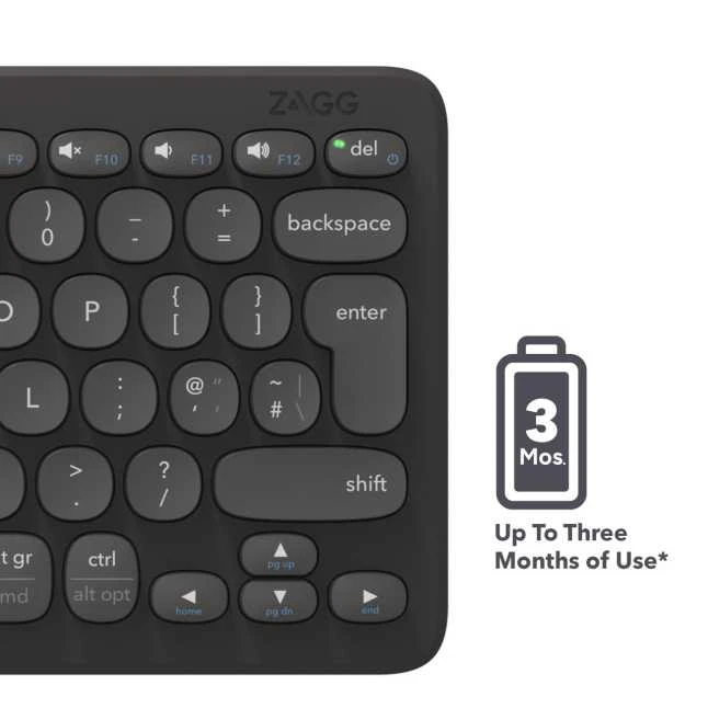 ZAGG Pro Klaviatūra 12 inch-Charcoal-UK (wireless charging on mat)