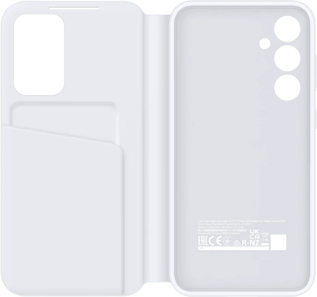 ZS711CWE Smart View piniginės dėklas Samsung Galaxy S23 FE, Baltas