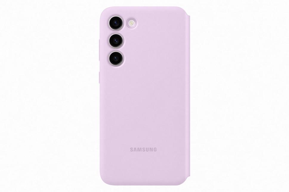 „Samsung Galaxy S23+ Smart View“ piniginės dėklas, alyvinis