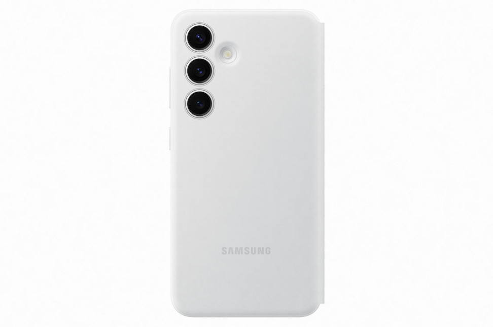 Telefono dėklas Samsung Galaxy S24 Smart View, baltas