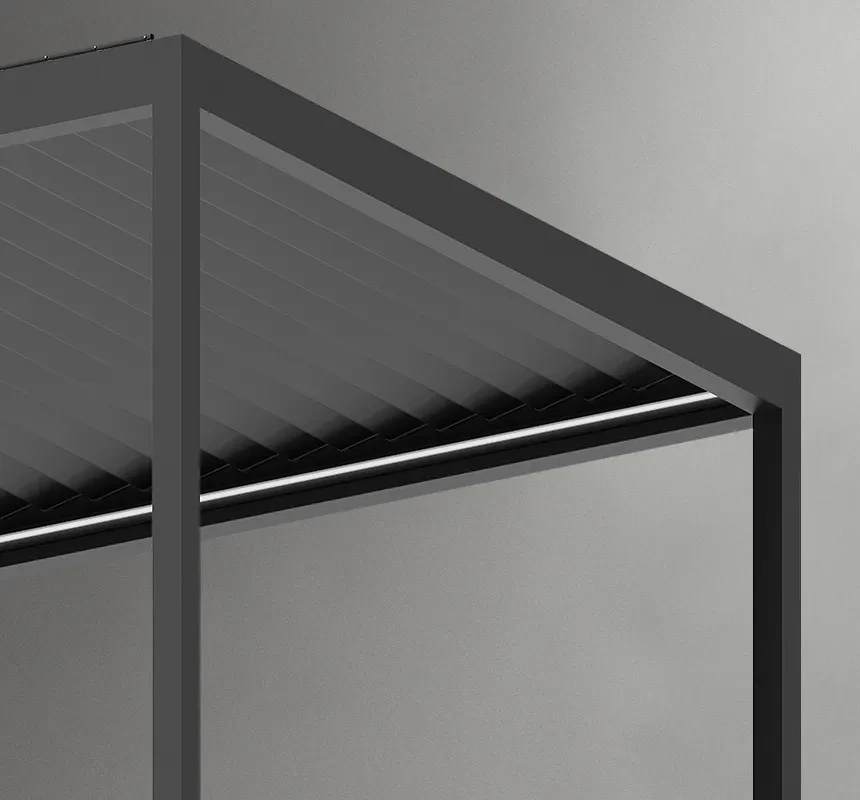 Pergola Bioclimatic: 3000x4000 mm, be LED, laisvai pastatoma pavėsinė aprašymas - Prekės nuotrauka