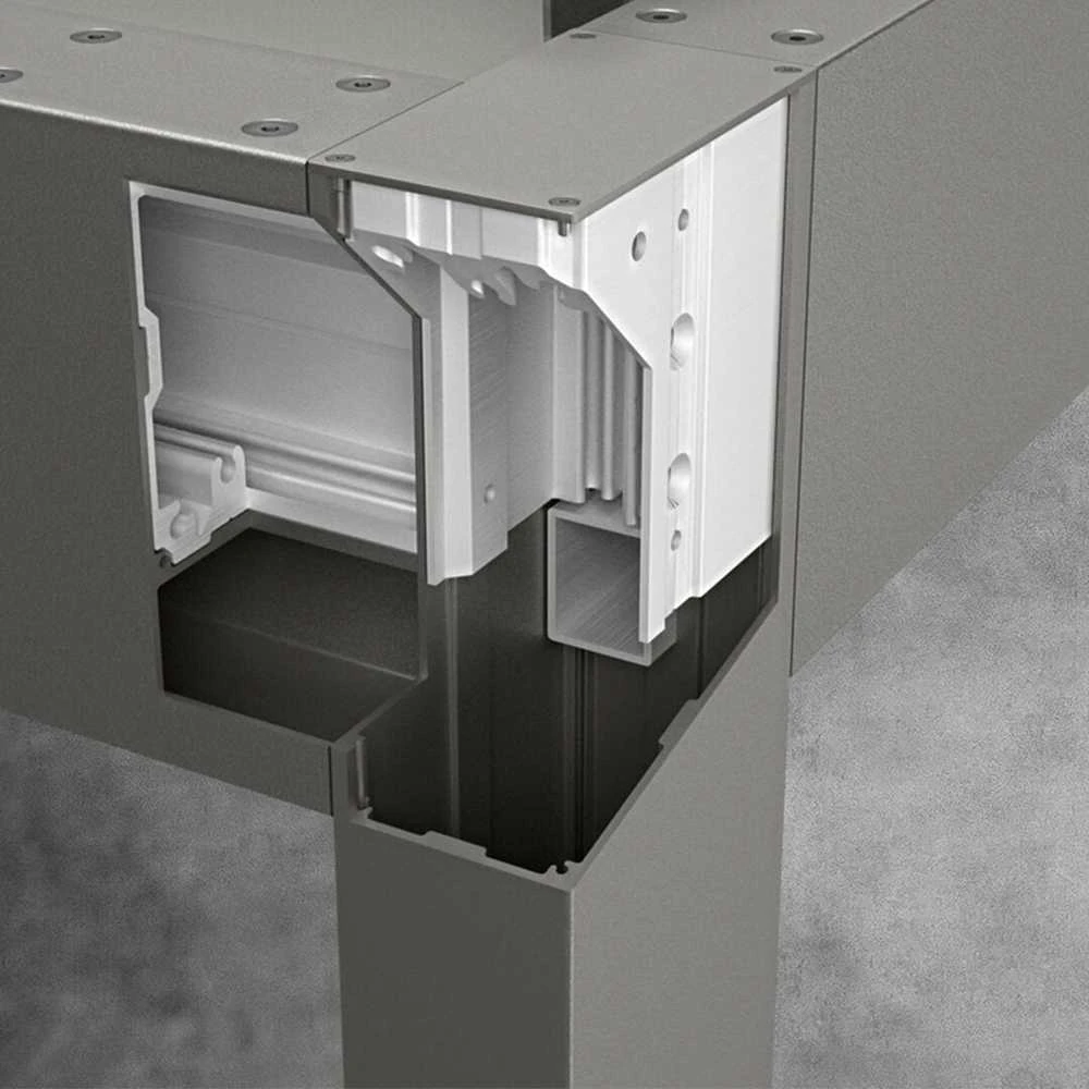 Pergola Bioclimatic: 4000x5000 mm, be LED, laisvai pastatoma