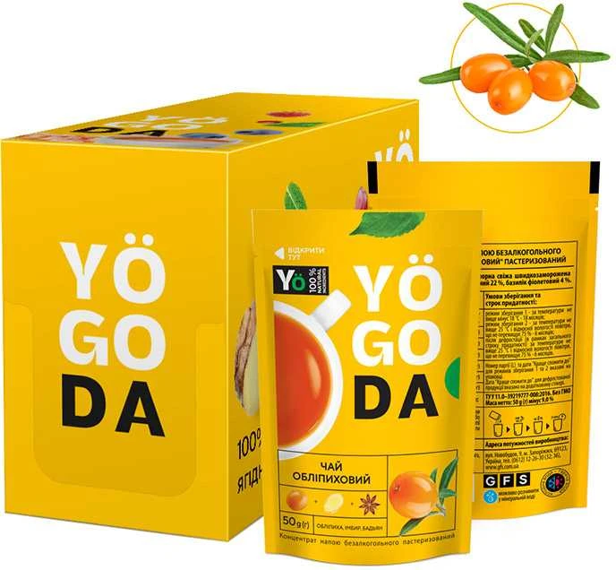 YOGODA ŠALTALANKIŲ ARBATA 50g x12 vnt.