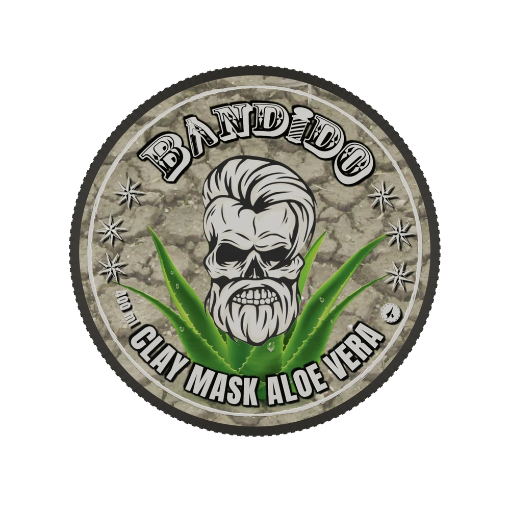 Bandido Cosmetics Bandido Aloe Vera Clay Mask Molio kaukė vyrams, 400ml