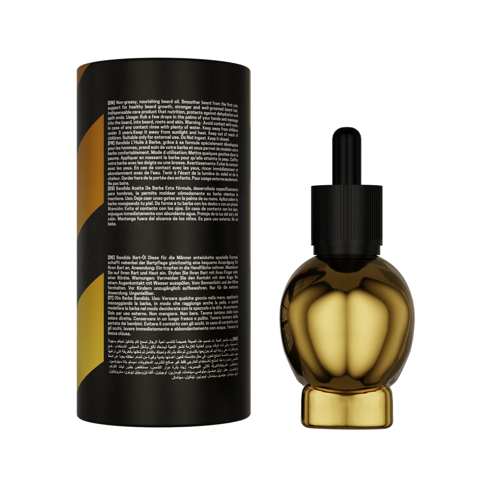 Bandido Cosmetics Bandido Gold Beard Oil Barzdos aliejus, 40ml