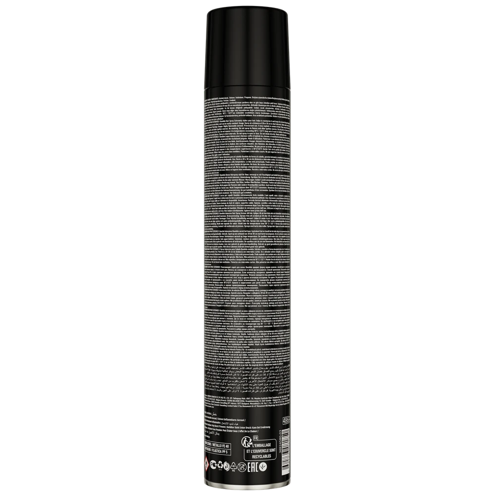 Bandido Cosmetics Bandido Juodas Plaukų lakas Extra Volume Extremely Plaukų lakas, 400ml