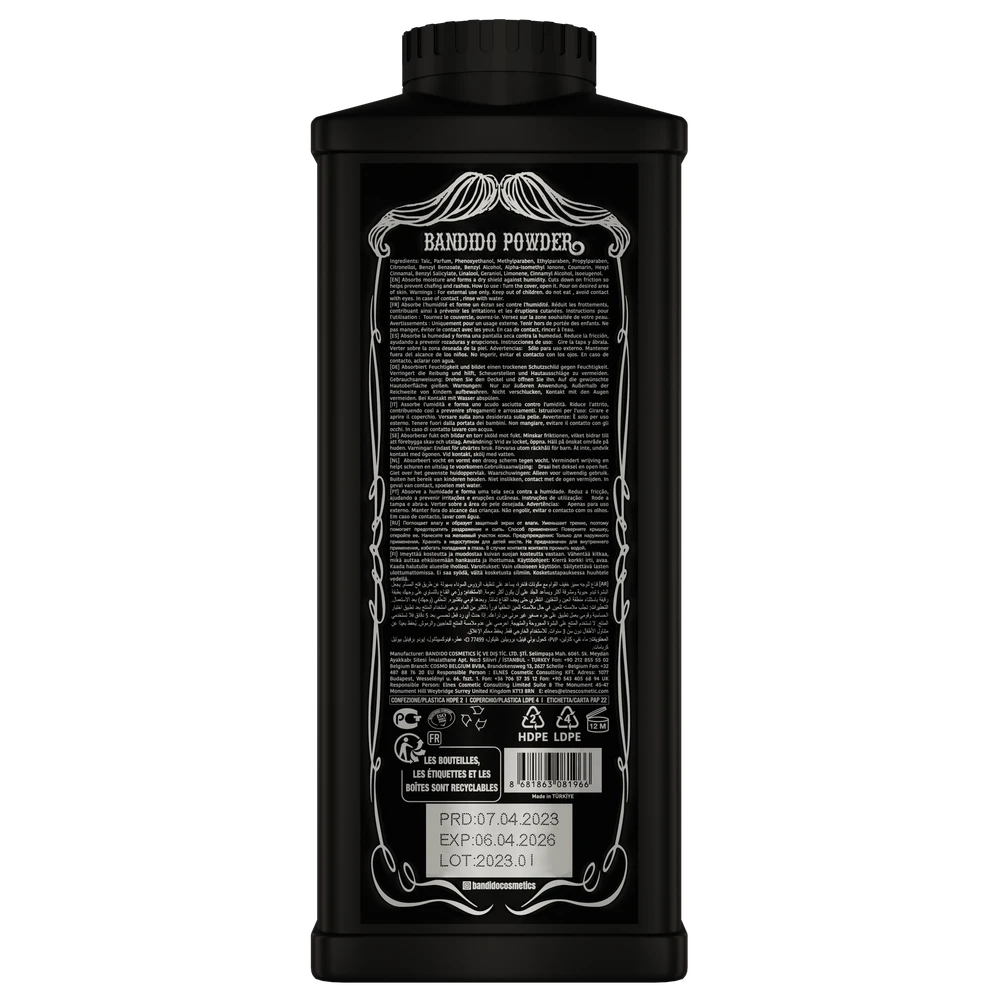 Bandido Cosmetics Bandido Luxury Barber Powder Talko pudra, 260g