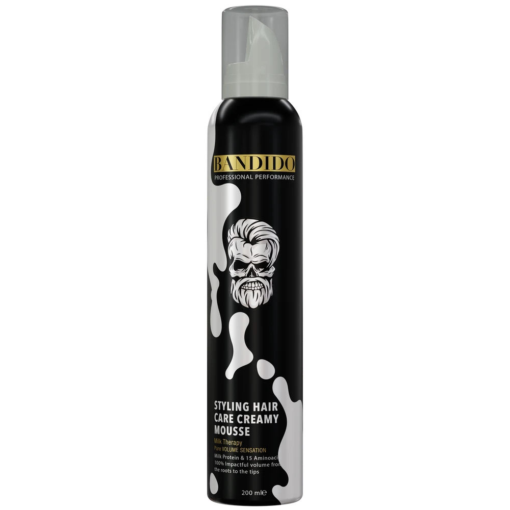 Bandido Cosmetics Bandido Milk Therapy Creamy Mousse Plaukų formavimo putos, 200ml