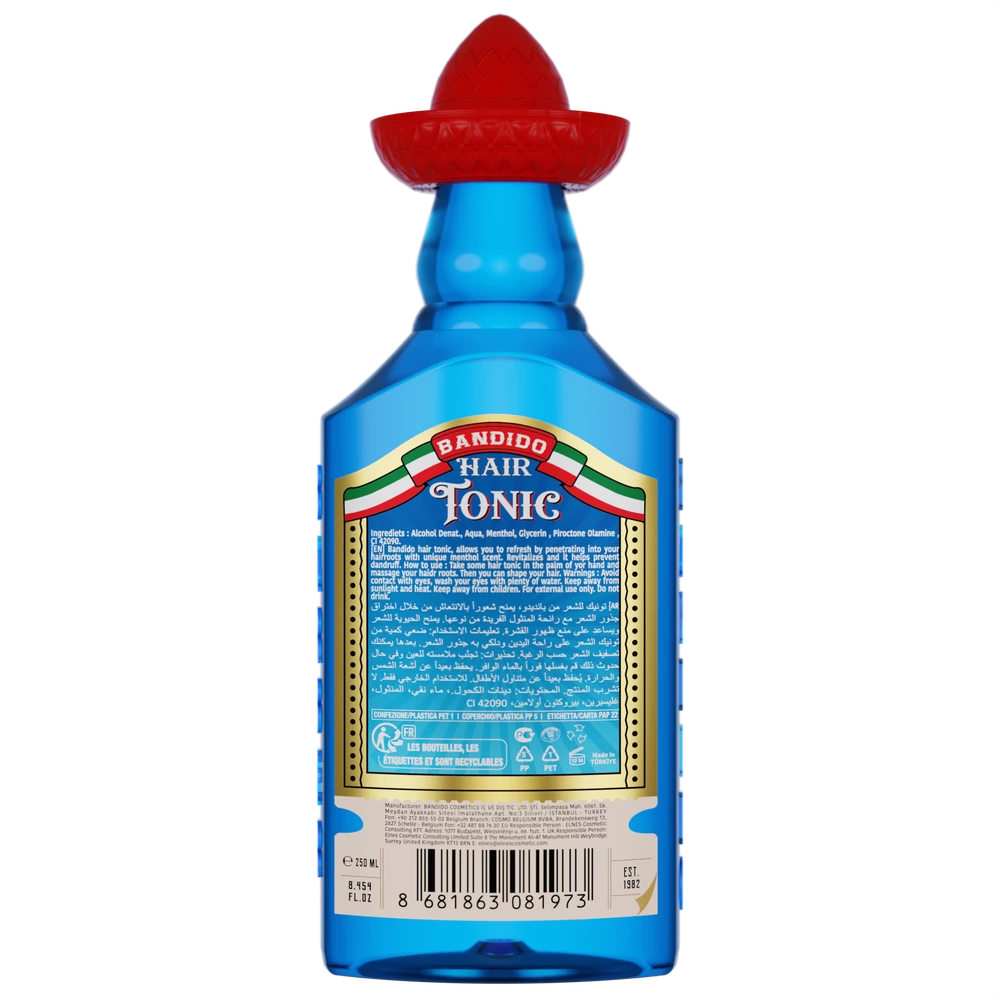 Bandido Cosmetics Bandido Nuo pleiskanų Hair Tonikas Plaukų tonikas, 250ml
