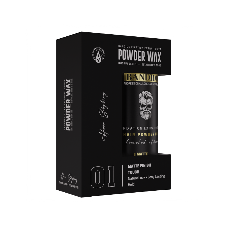 Bandido Cosmetics Bandido Powder Wax FIXATION EXTRA FORTE Matinė plaukų formavimo pudra, 32 g