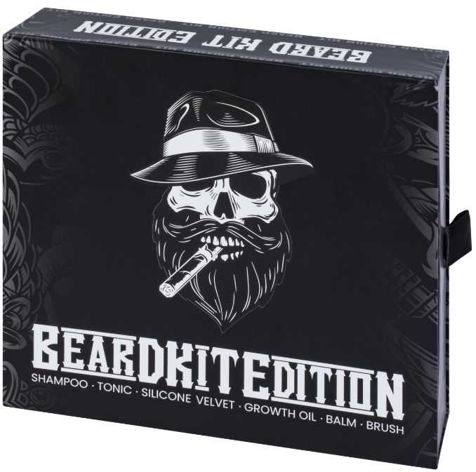 Hairotic Men Hairotic Beard kit Edition 6 in 1 Barzdos priežiūros rinkinys, 1vnt.
