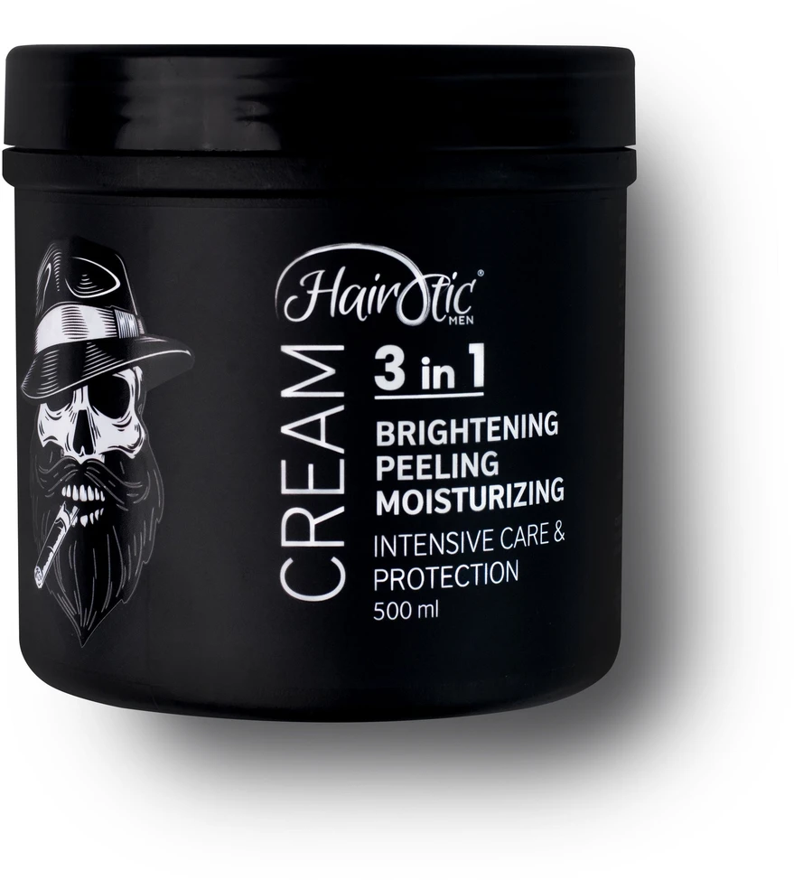 Hairotic Men Hairotic Brightening Kreminis 3 in 1 Skaistinamasis veido kremas, 500ml