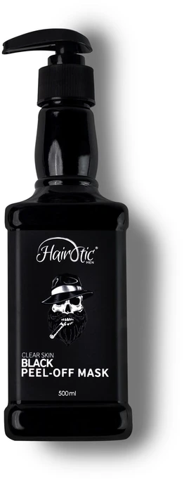 Hairotic Men Hairotic Peel Off Mask Juodas Nulupama veido kaukė vyrams, 500 ml