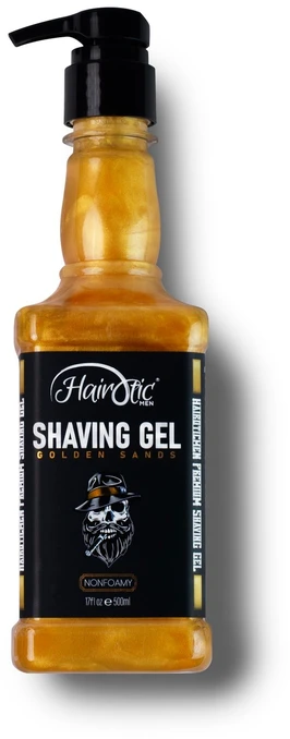 Hairotic Men Hairotic Shaving Gel Golden Sands Skutimosi gelis, 500 ml