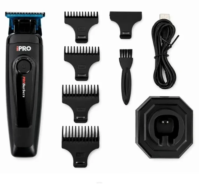 Ipro Probarbers iPRO Hair Clipper Belaidė plaukų ir barzdos kirpimo mašinėlė S1096, Juoda